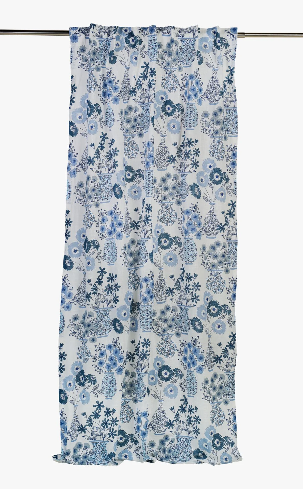 Gardin blå - 140x220 cm