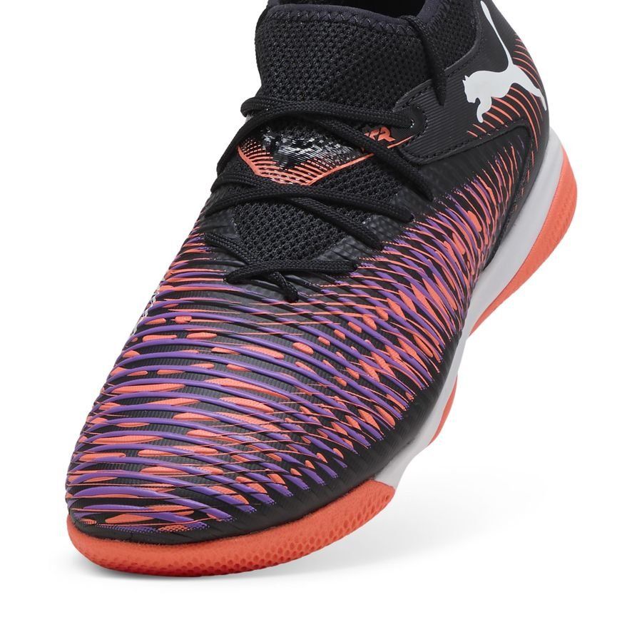 PUMA Future 8 Match   Mid IT Unlimited - Noir/Blanc/Glowing Red Enfant