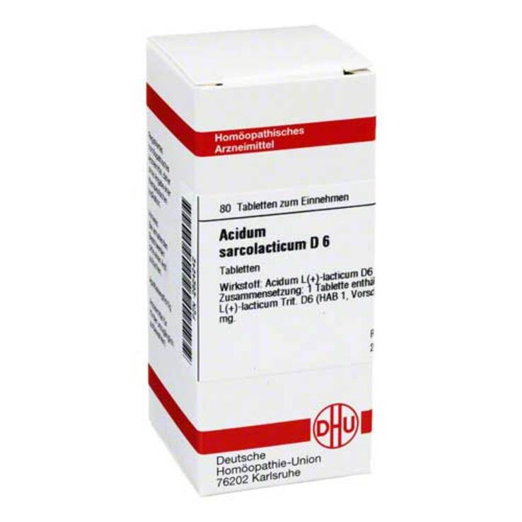 DHU Acidum sarcolactic D 6 Tabletten, 80 St