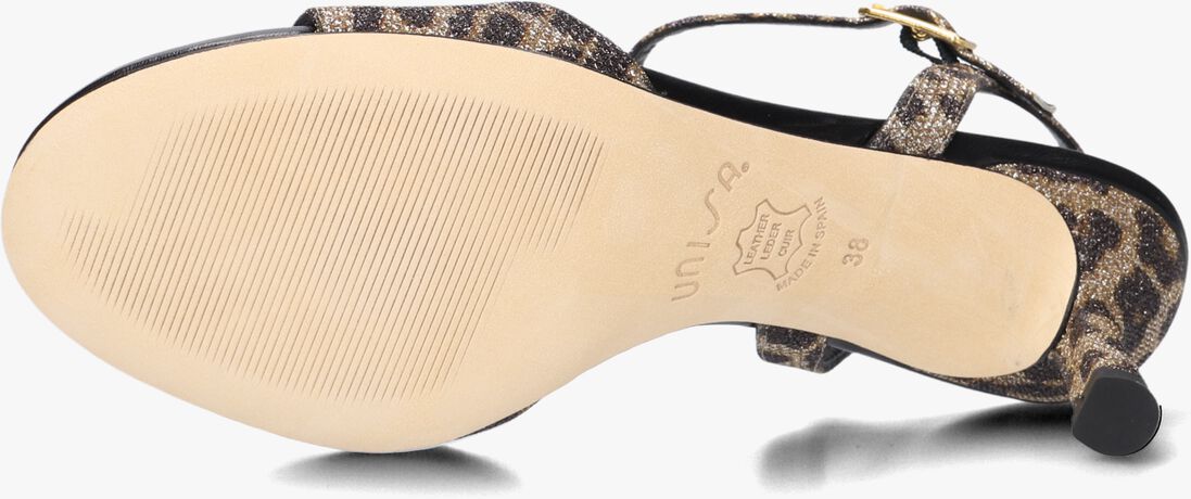 bruine unisa sandalen met hak nahia