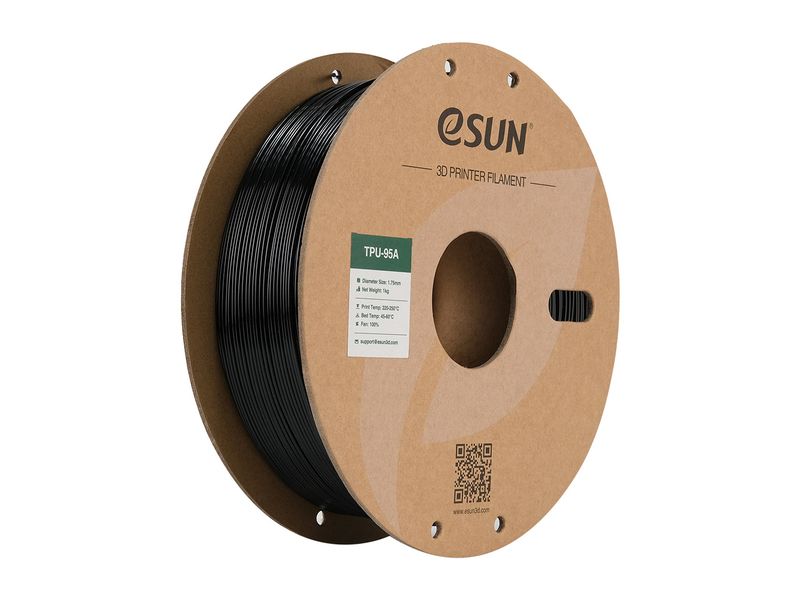 eSun Filament TPU-95A Schwarz 1.75 mm 1 kg TPU-95A Filament