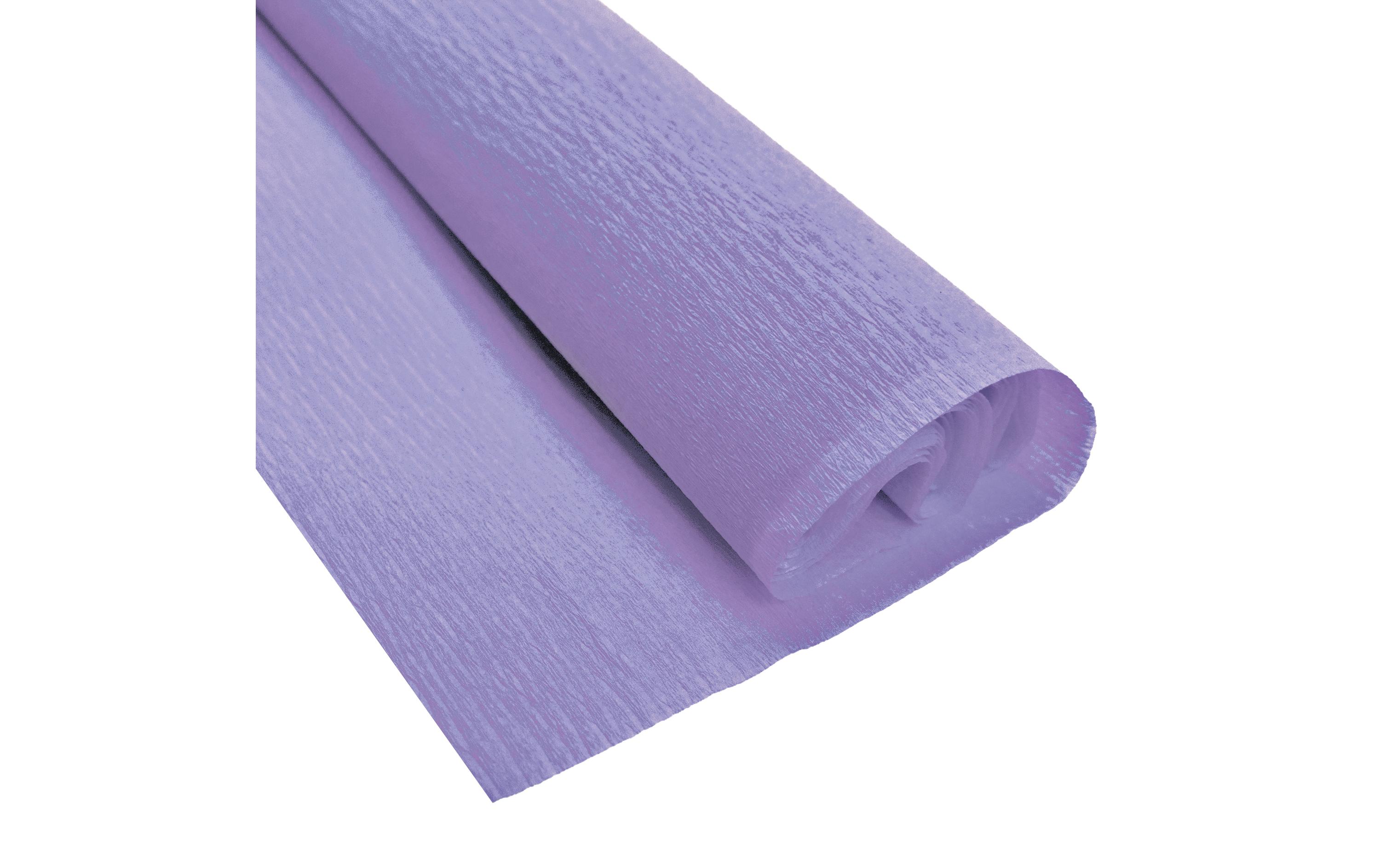 Krepppapier 50 cm x 2.5 m, 32 g/m², FliederBastelkrepp auf der Rolle
