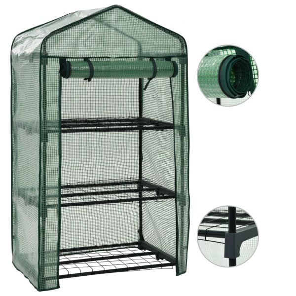 Mini Estufa com Três Prateleiras 69x49x125 cm - 46917