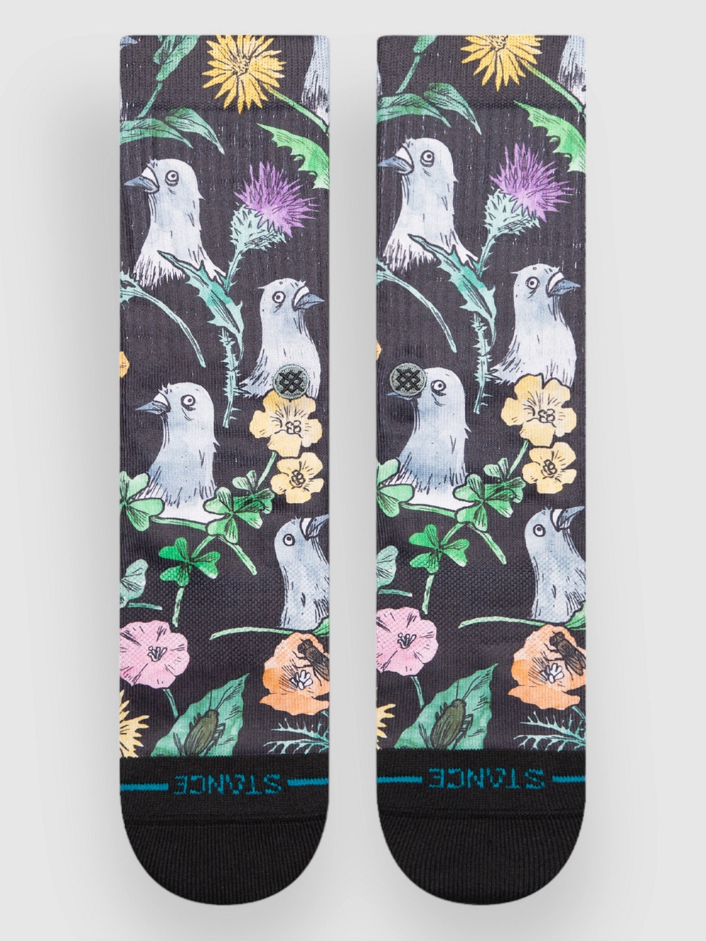 Stance Just Flocked Socks black