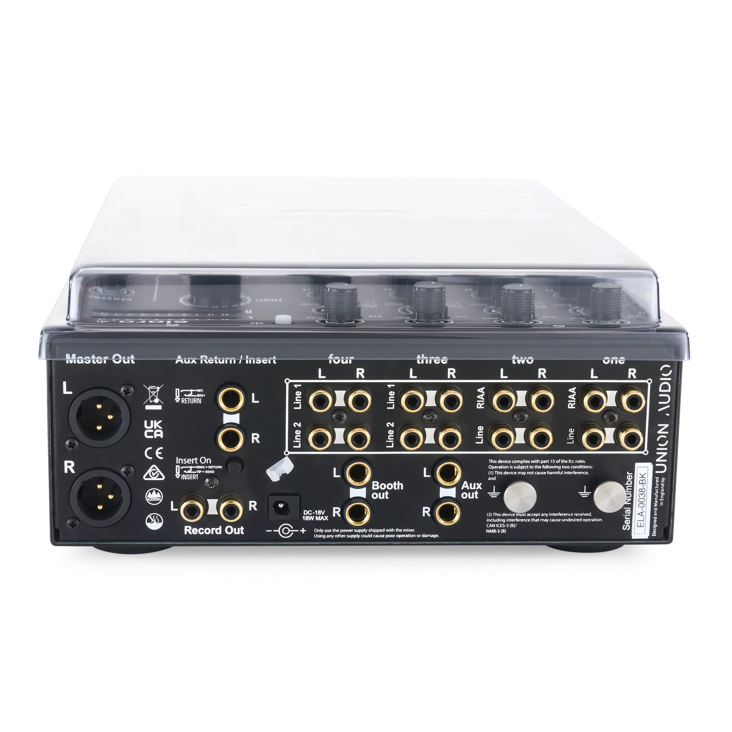 Decksaver stofkap voor Union Audio Elara.4
