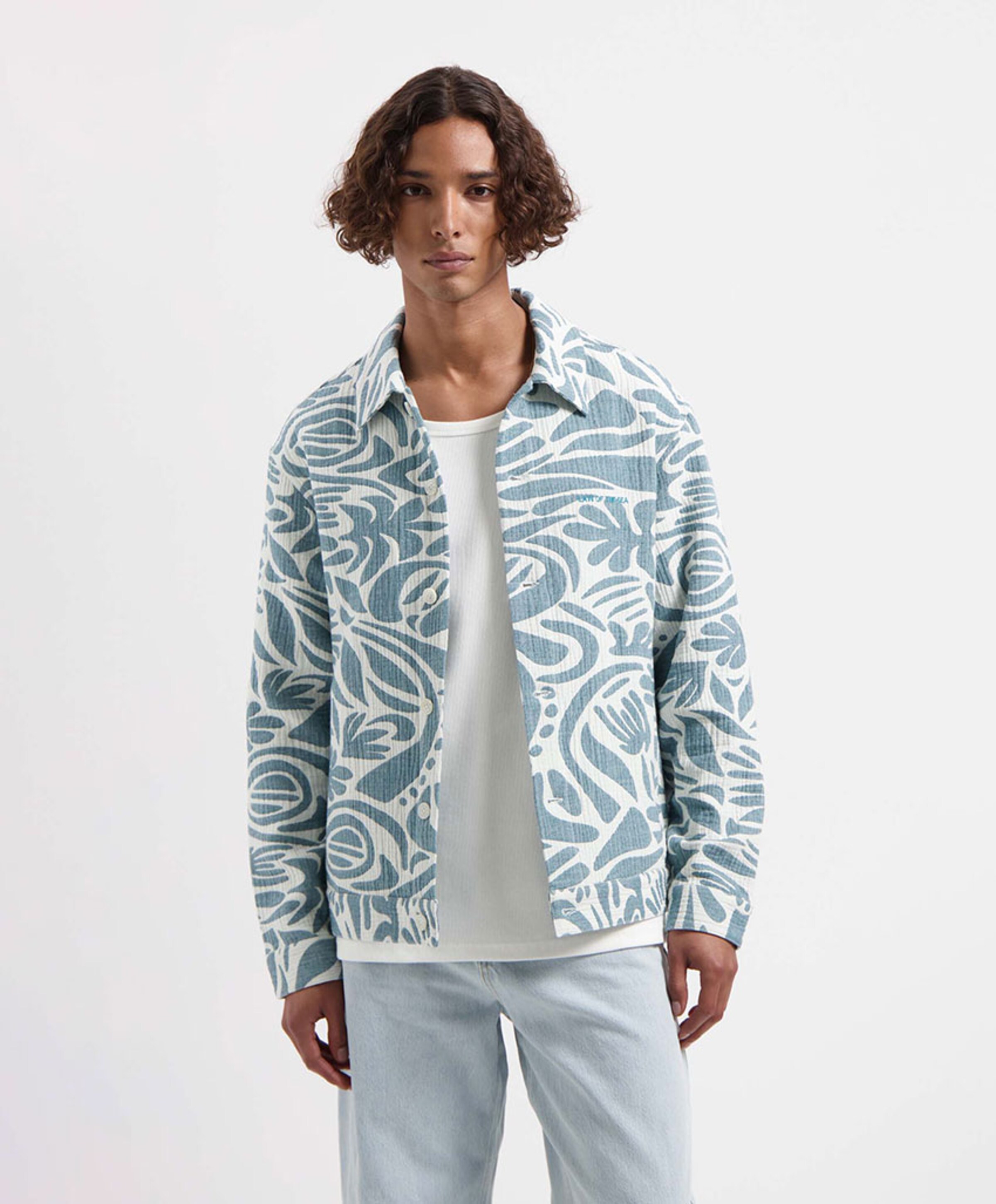 Law of the Sea Heren overshirt groen