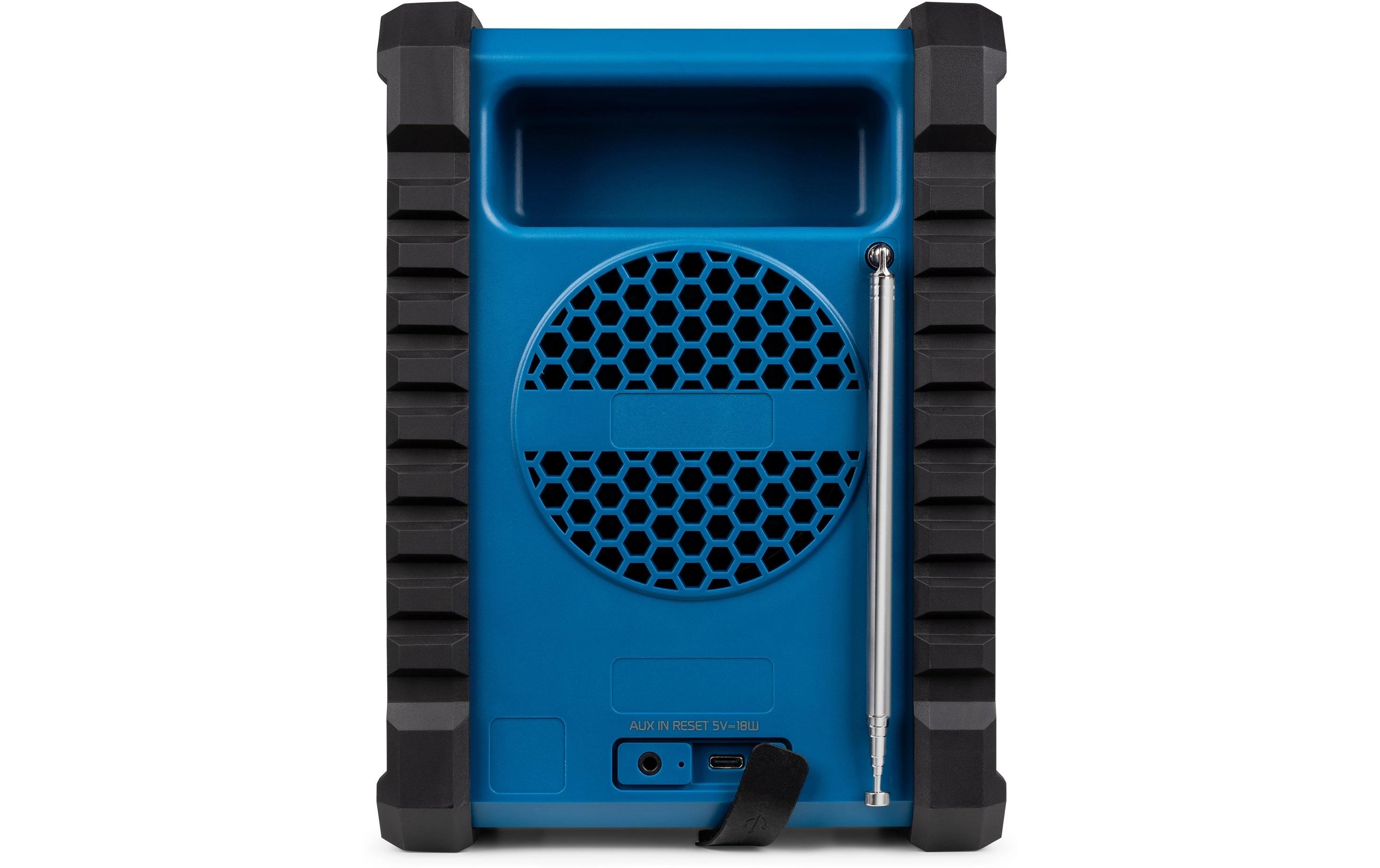 Baustellenradio Temi BlauDAB+ Baustellen-Radio mit Akku und IP54