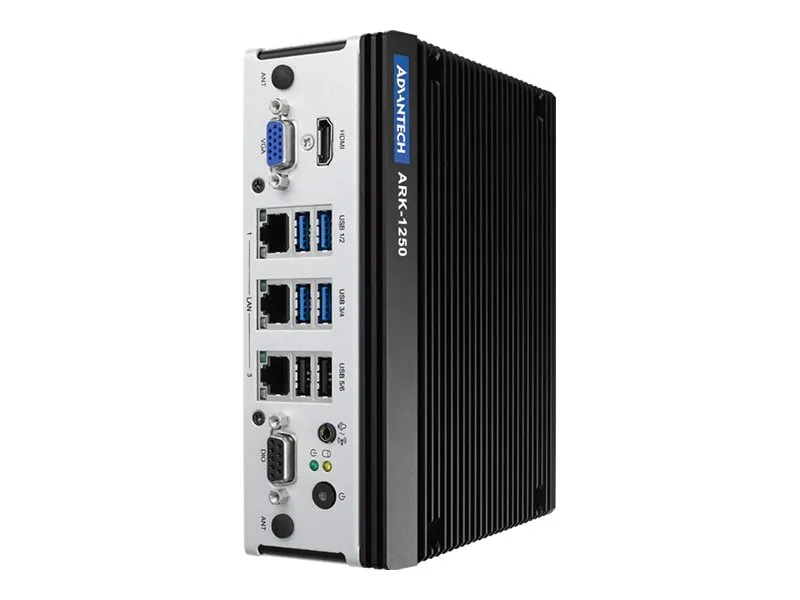 Advantech ARK-1000 Series ARK-1250L - Blæserløs - barebone - boks 1 x Core i5 1145G7E / op til 4.1 GHz - RAM 0 GB - Intel Iris Xe Graphics - Gigabit Ethernet - Ubuntu Linux 20.04