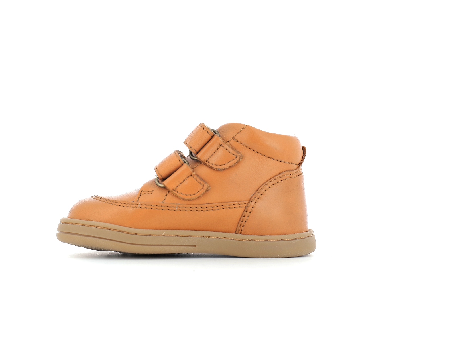 Kickers-TRACTOK Cuir Camel
