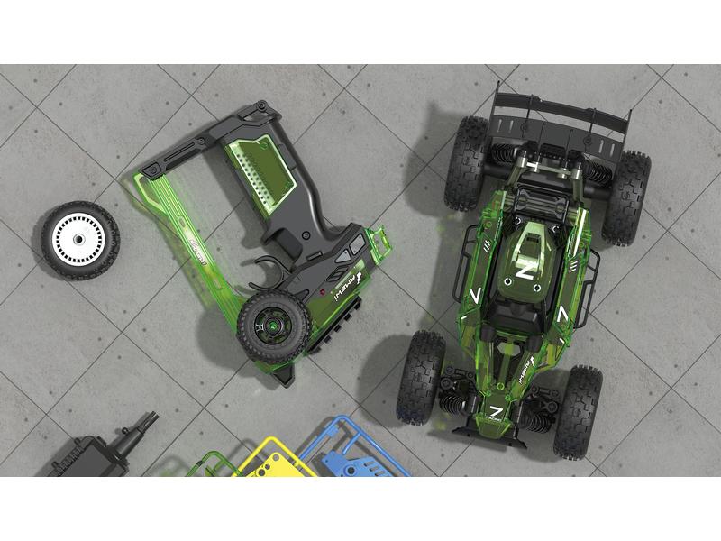 Amewi Buggy CoolRC DIY Razor 2WD Bausatz, 1:18 Kleiner RC Buggy zum selber zusammenbauen