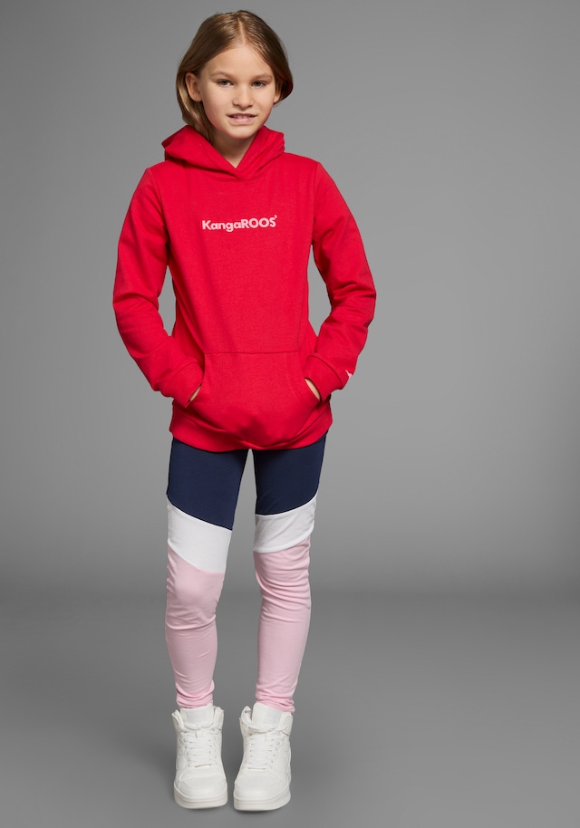 KangaROOS Kapuzensweatshirt »Hoodie mit Logoprint«, Langarm,  bedruckt,  aus Sweatware mit Baumwolle,  mit Kängurutasche