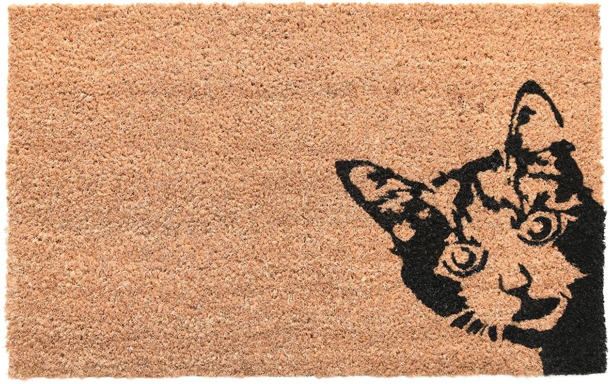 Fussmatte Katze 40 cm x 60 cmTürmatte aus Kokosfasern