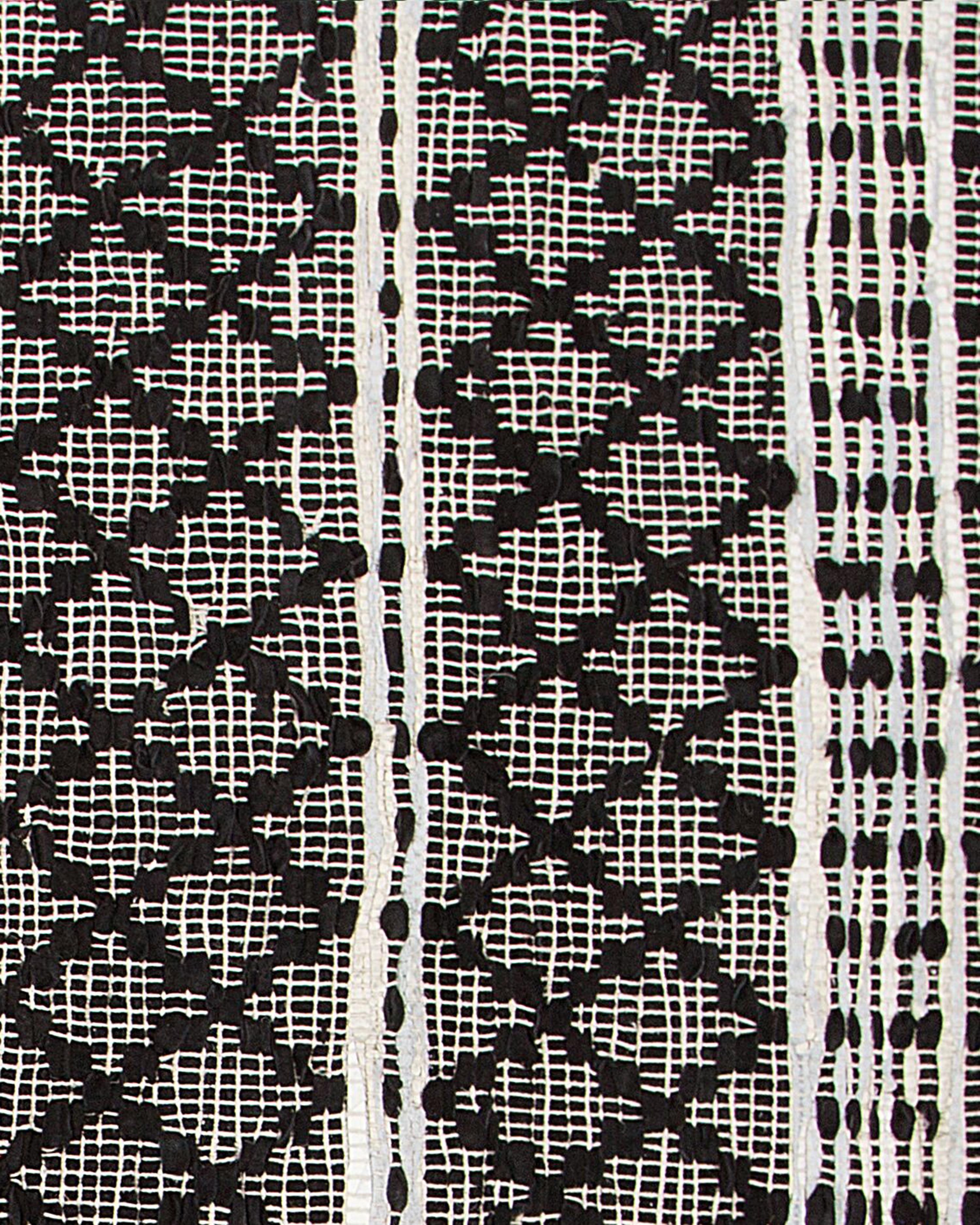 Vloerkleed FEHIMLI Zwart 140 x 200 cm Leer