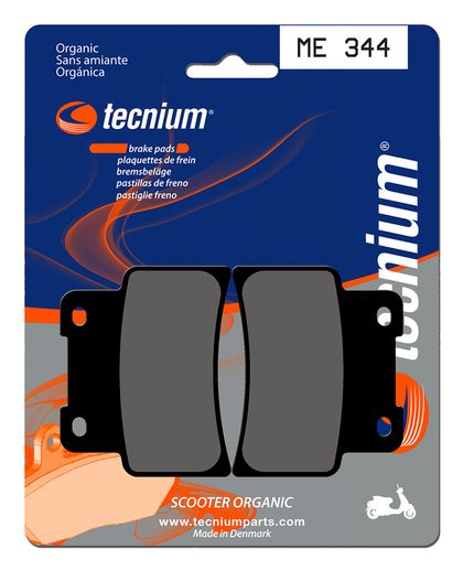 Plaquettes de freins Tecnium Scooter organique - ME344