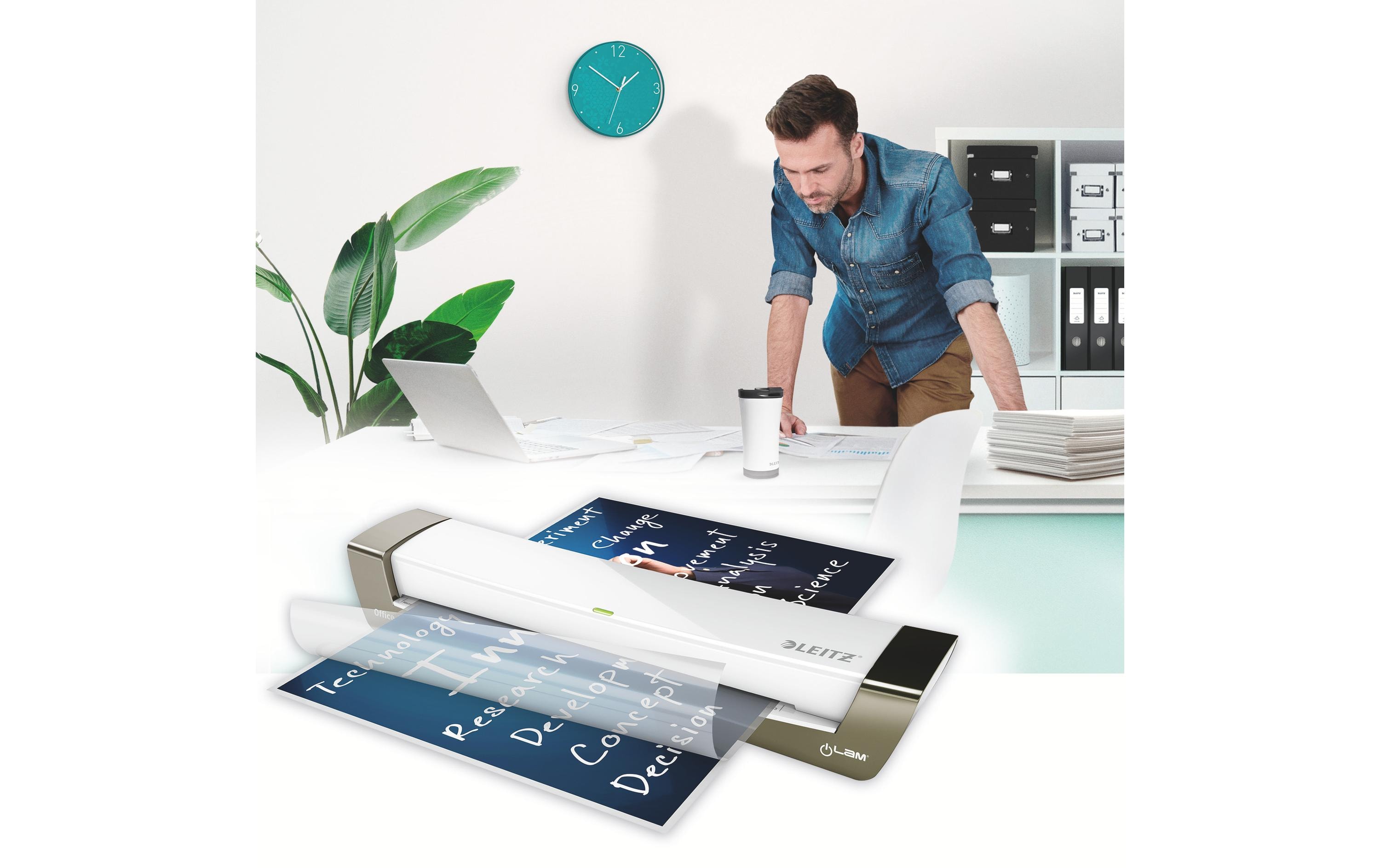 Laminiergerät iLAM Office A3 125 µm, Weiss<br>A3-Laminiergerät für Büro- oder Heimgebrauch