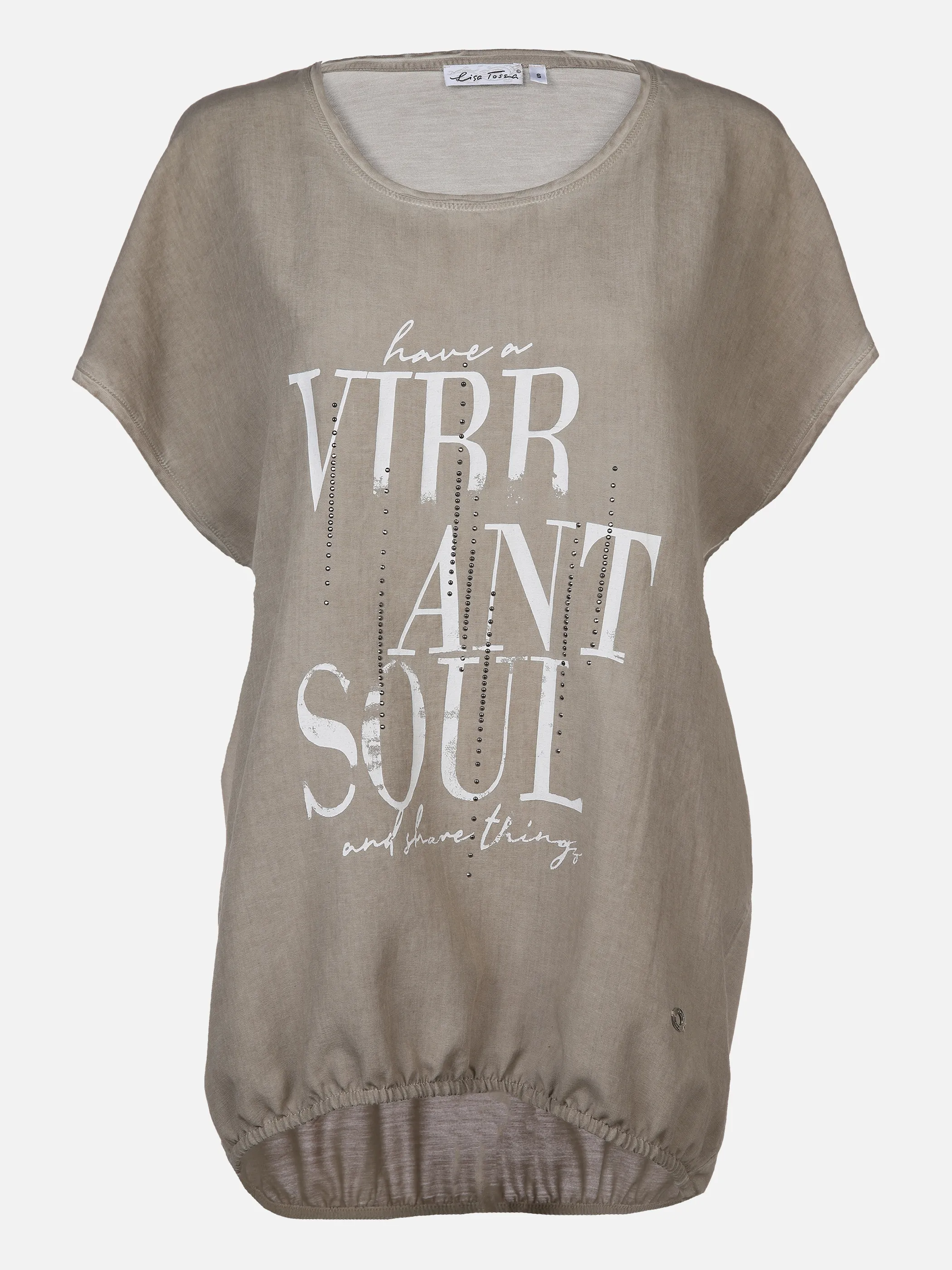 Damen Top im Materialmix