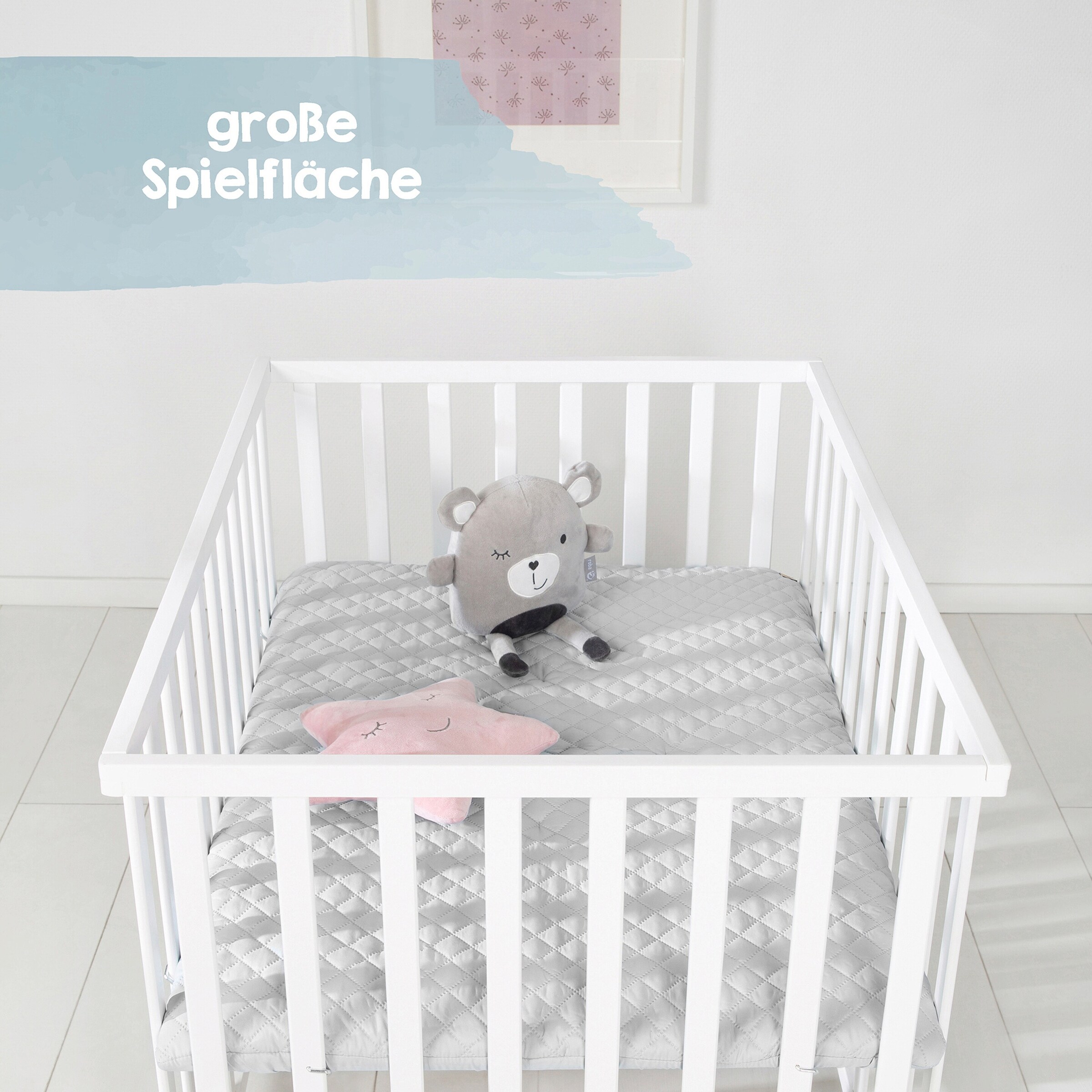 roba Laufgitter 100x75 roba Style grau