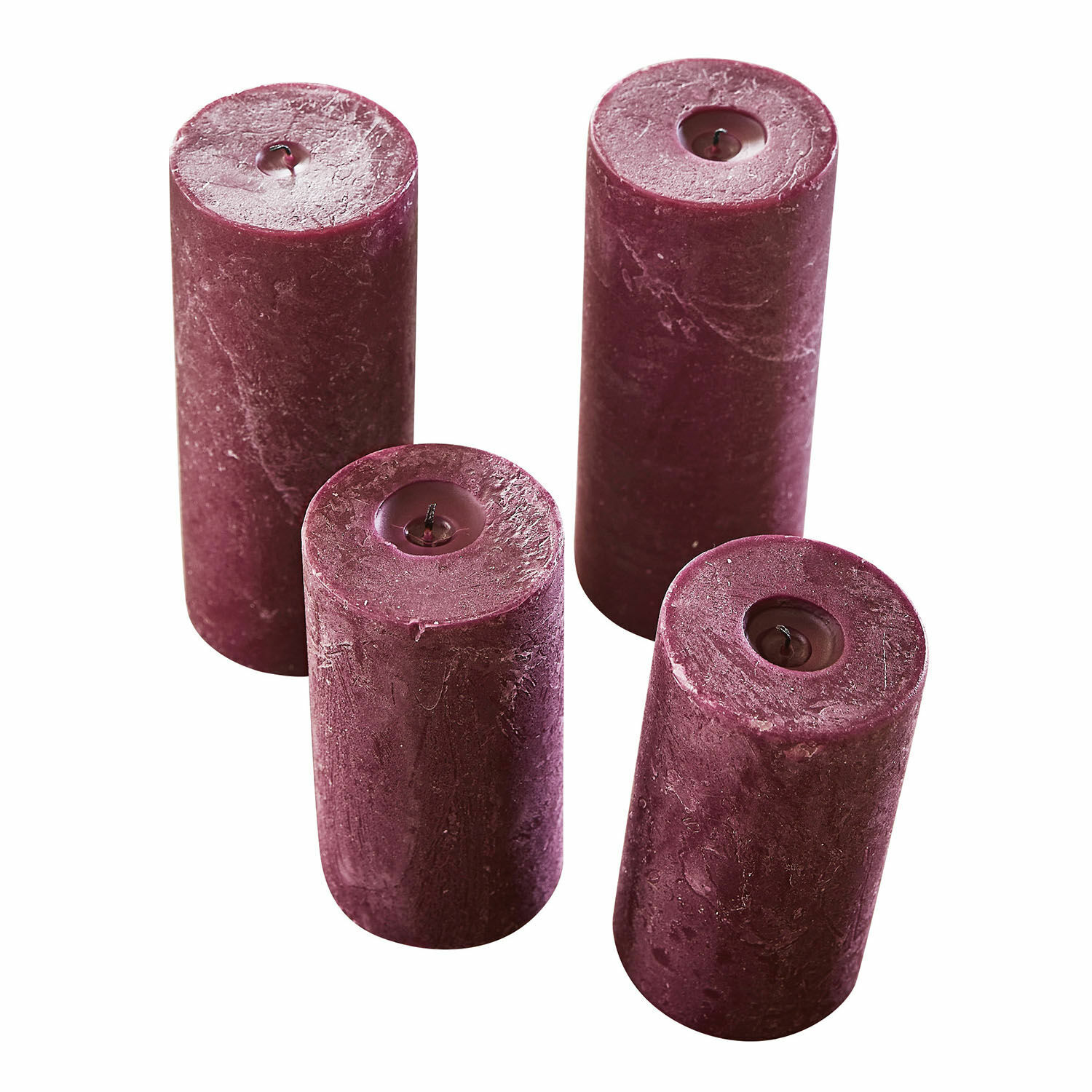 Kerze 4er Set Berekua bordeaux