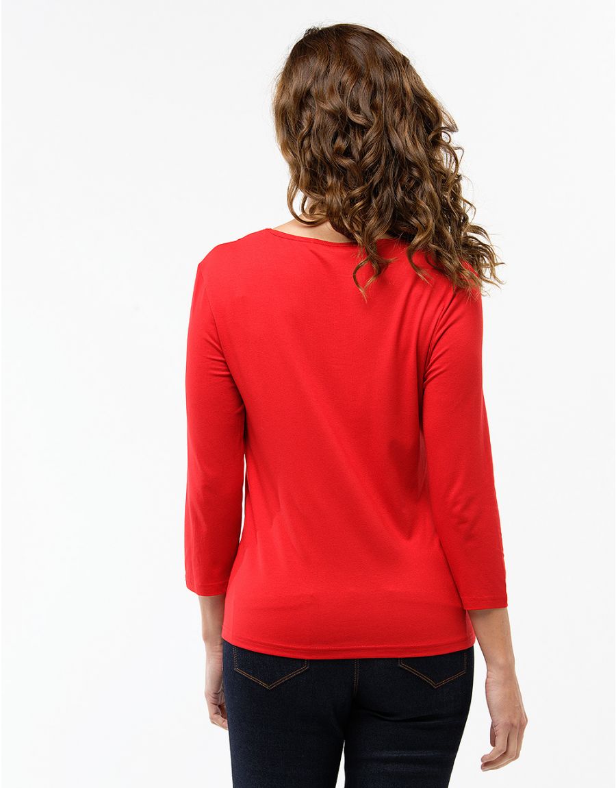 T-shirt rouge imprimé