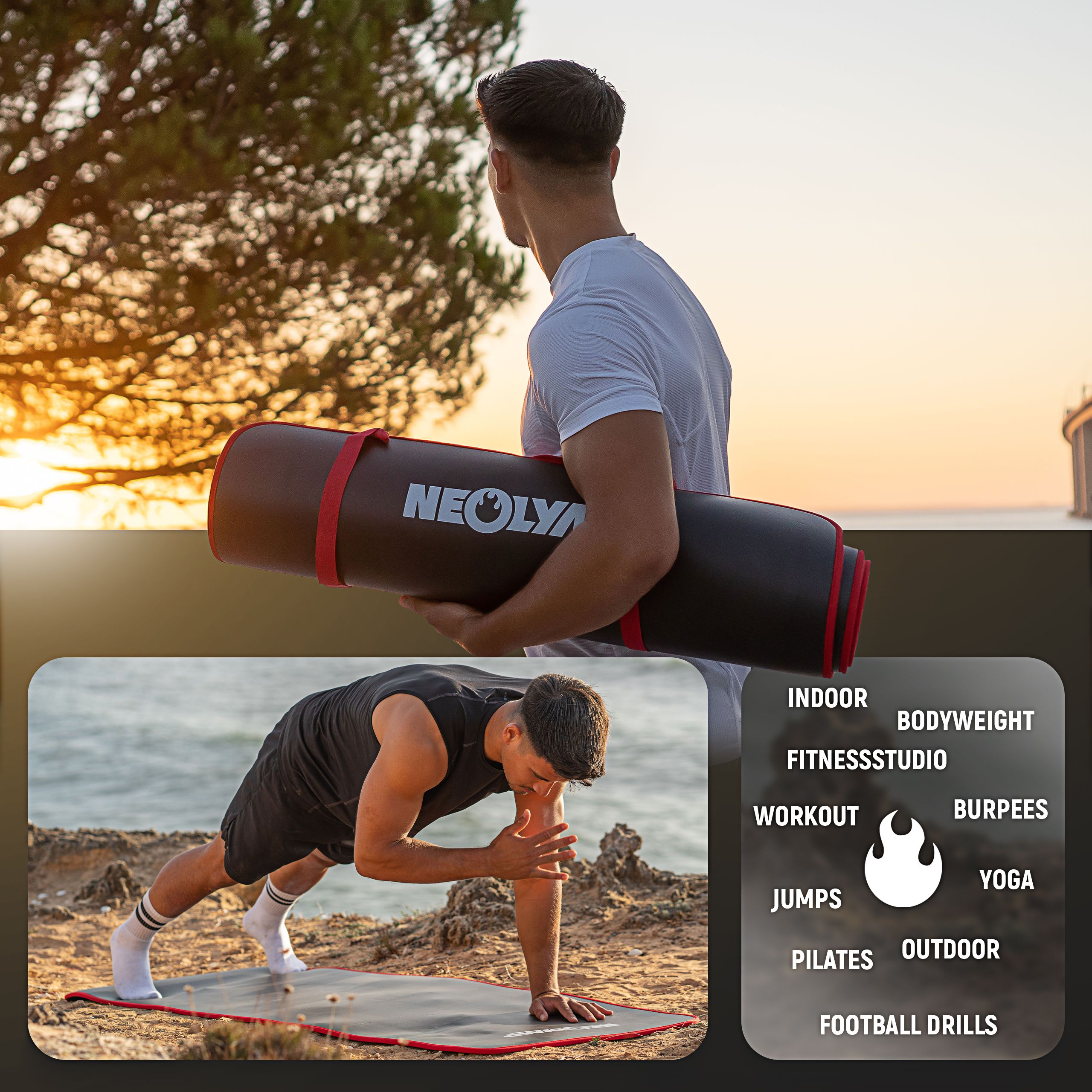NEOLYMP Fitnessmatte 80cm