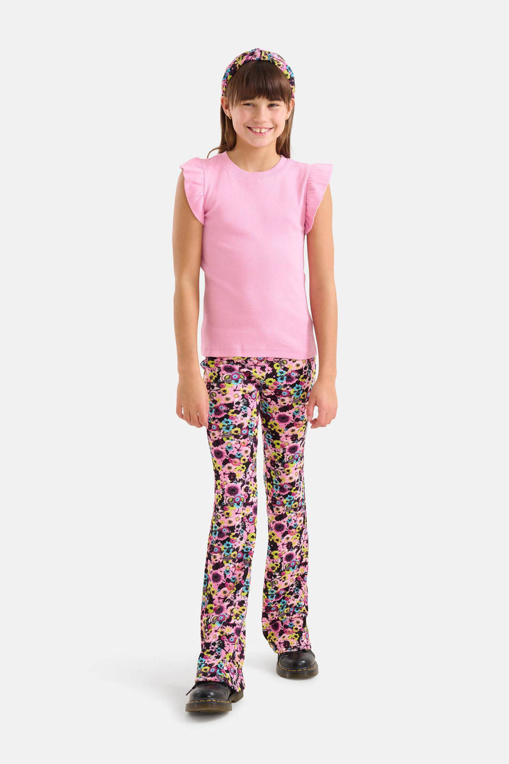 Shoeby T-shirt met ruches roze