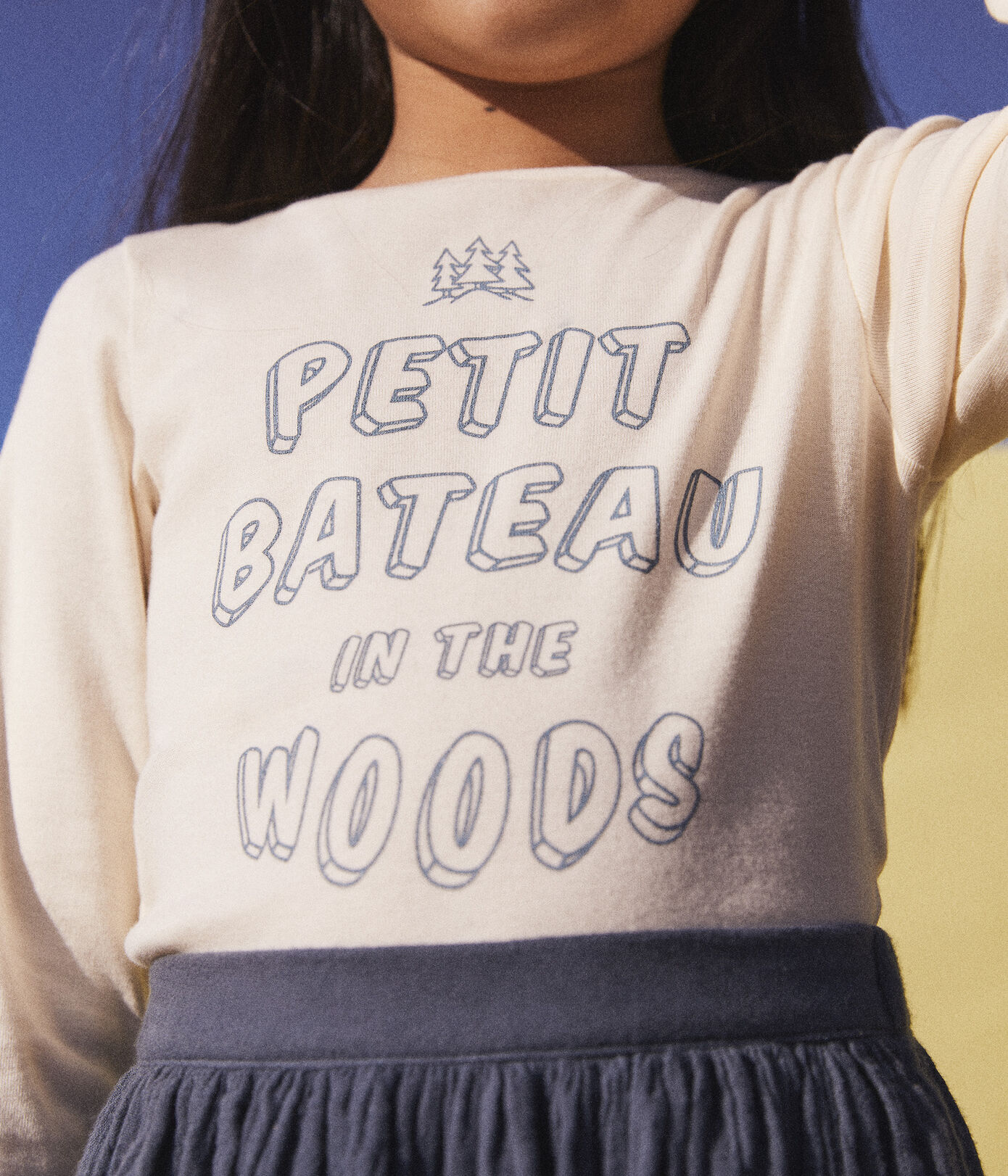Tee-shirt manches longues en coton enfant fille / garçon