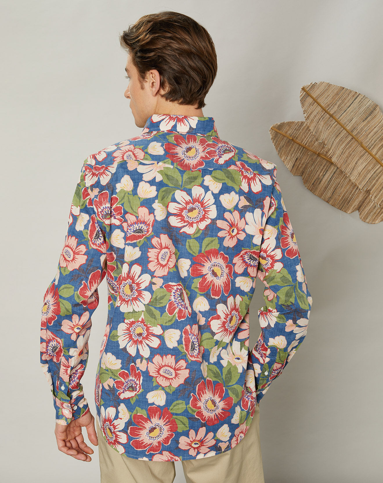 Hartford Chemise slim Storm bleue