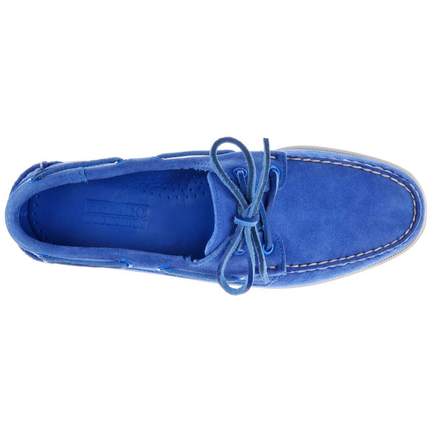 DOCKSIDES SUEDE BLUE LIMOGES-Chaussures bateau pour homme en suede Bleu Portland