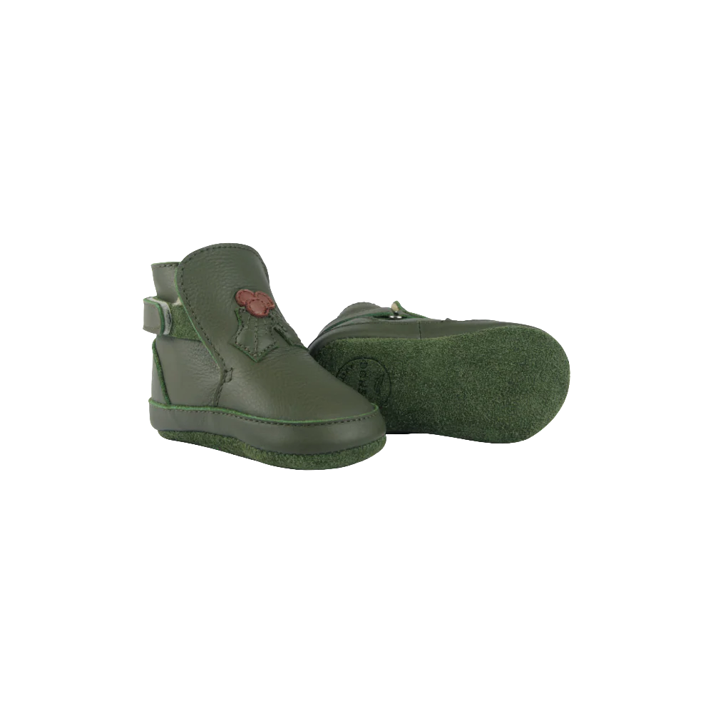 Aggas Booties | Holly | Olive Leather