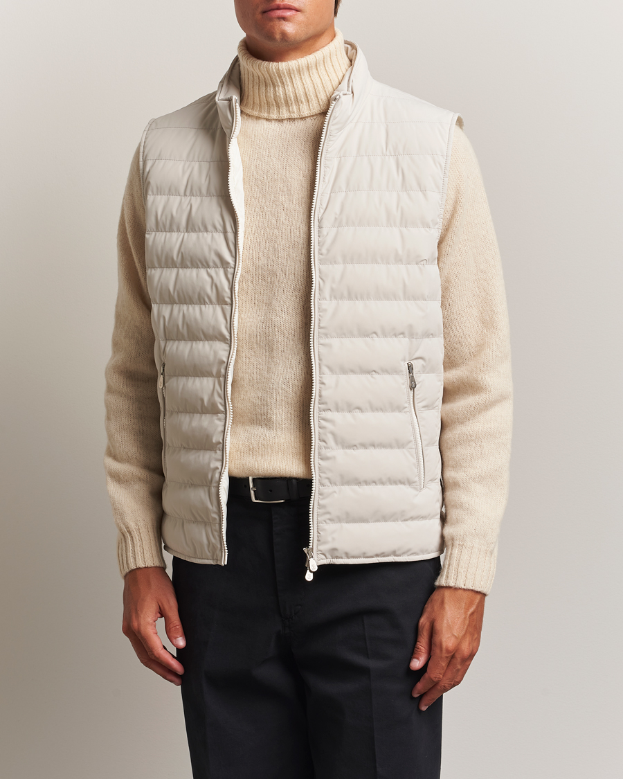 Brunello Cucinelli Nylon Gilet Light Beige