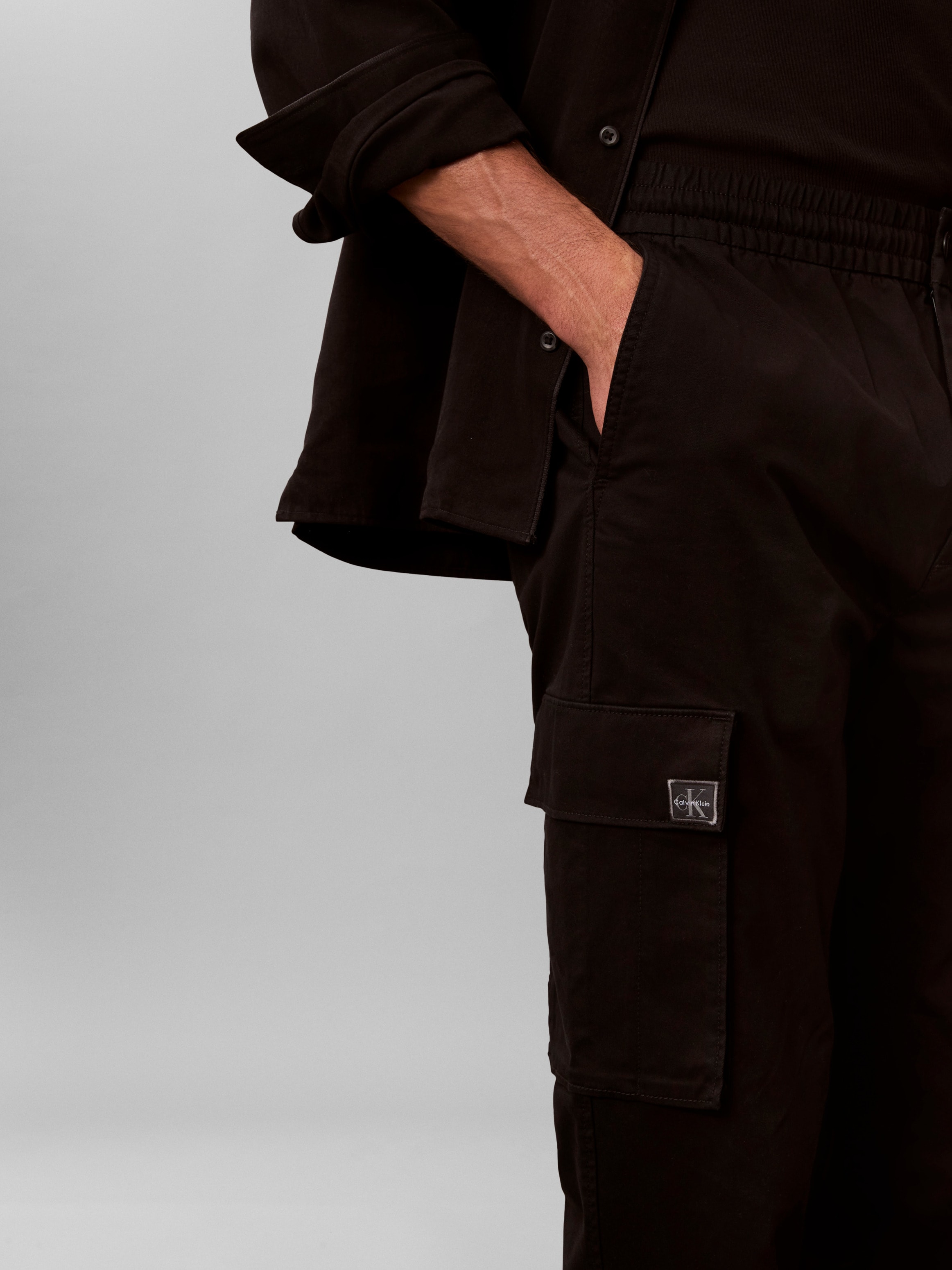 Calvin Klein Jeans Cargohose  elastischer Bund, Skinny fit, Cargotaschen