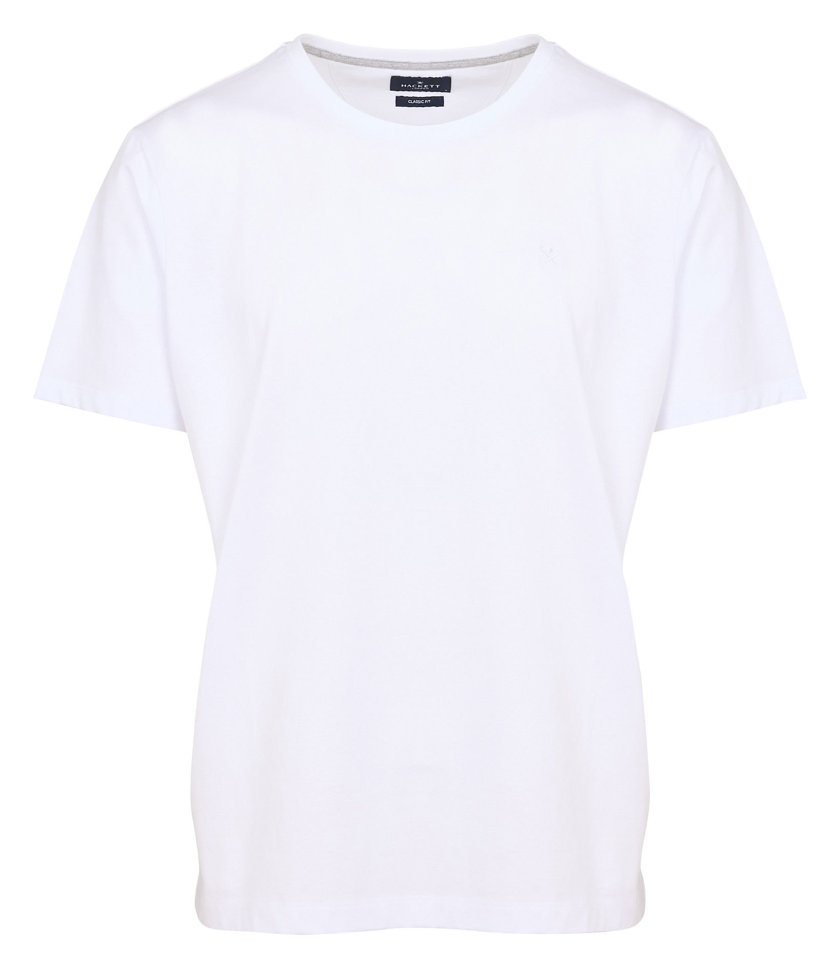 Tee-shirt à logo ton sur ton en coton| Blanc