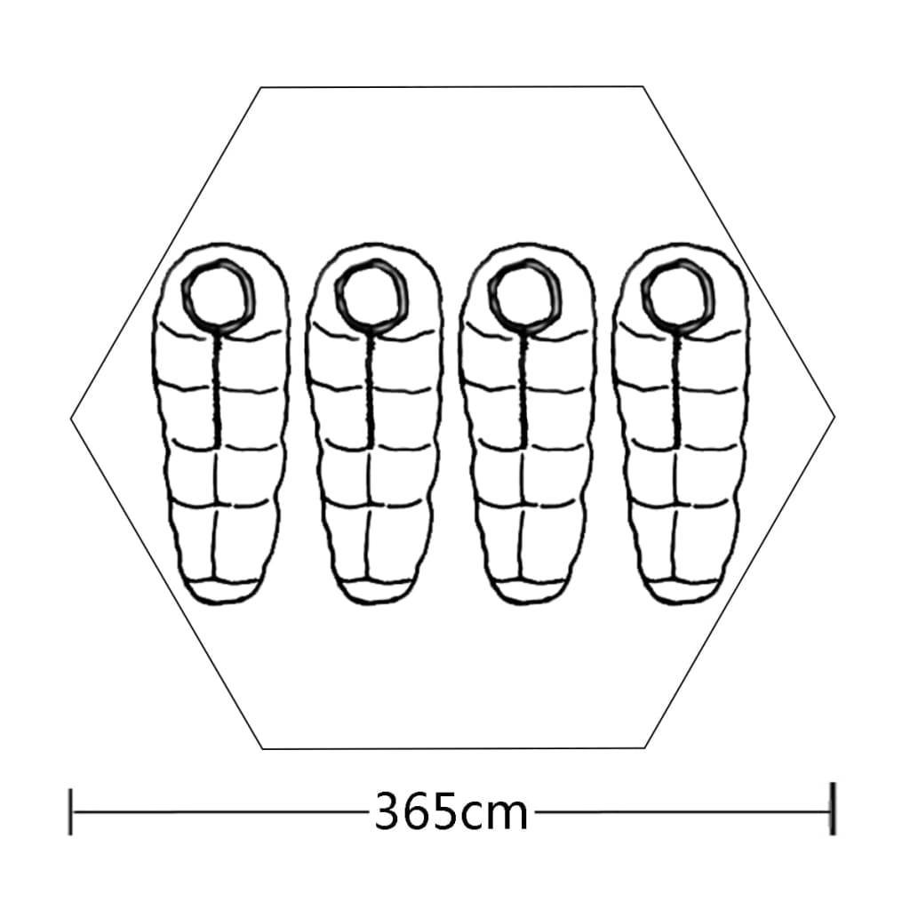 Tenda Vidaxl para 4 pessoas