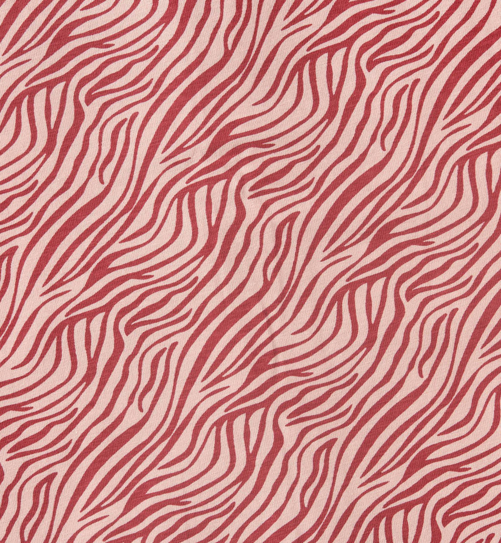 Little Label shortama met all over print van katoen roze/rood