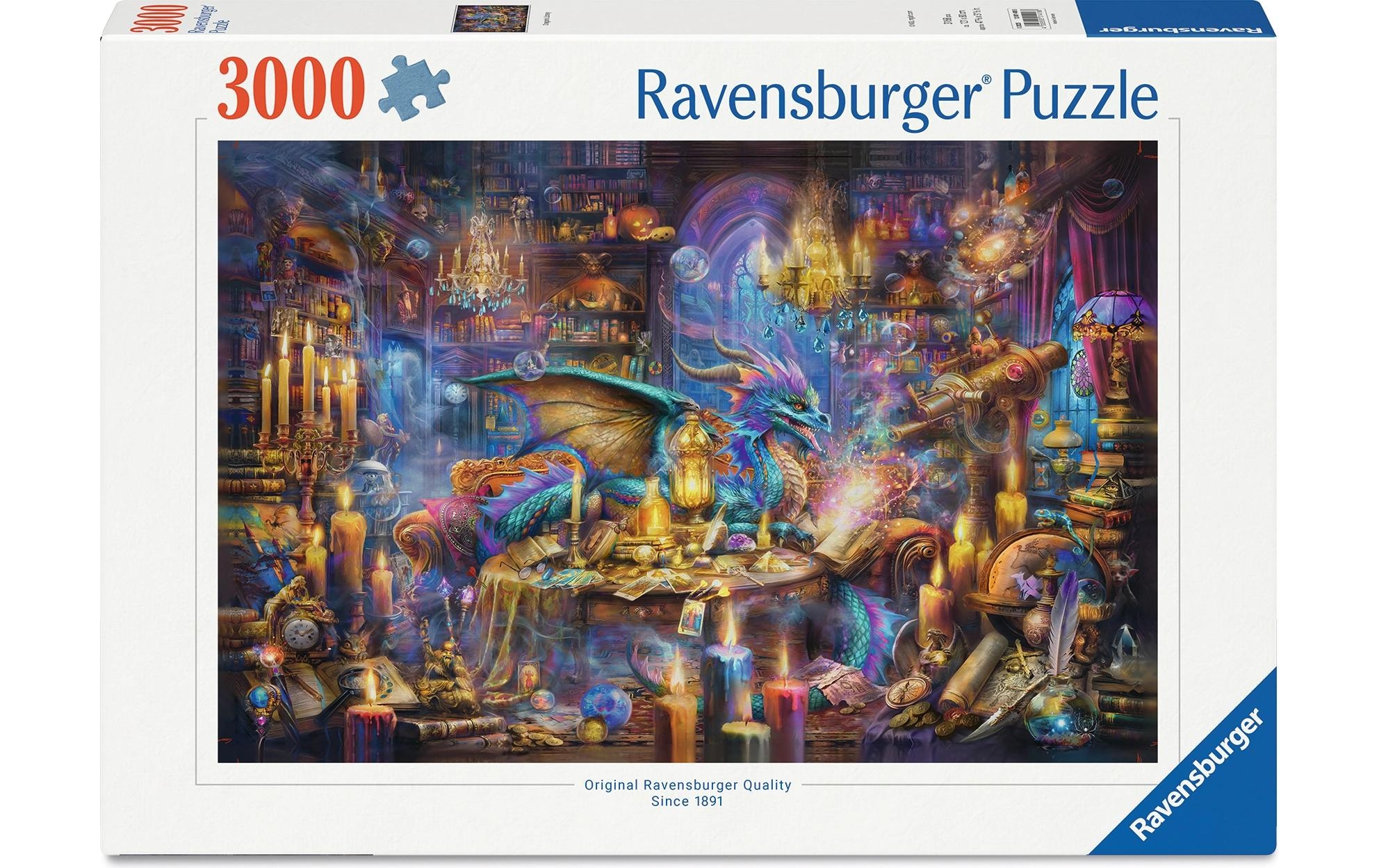 Ravensburger Puzzle »Dragon's Library«