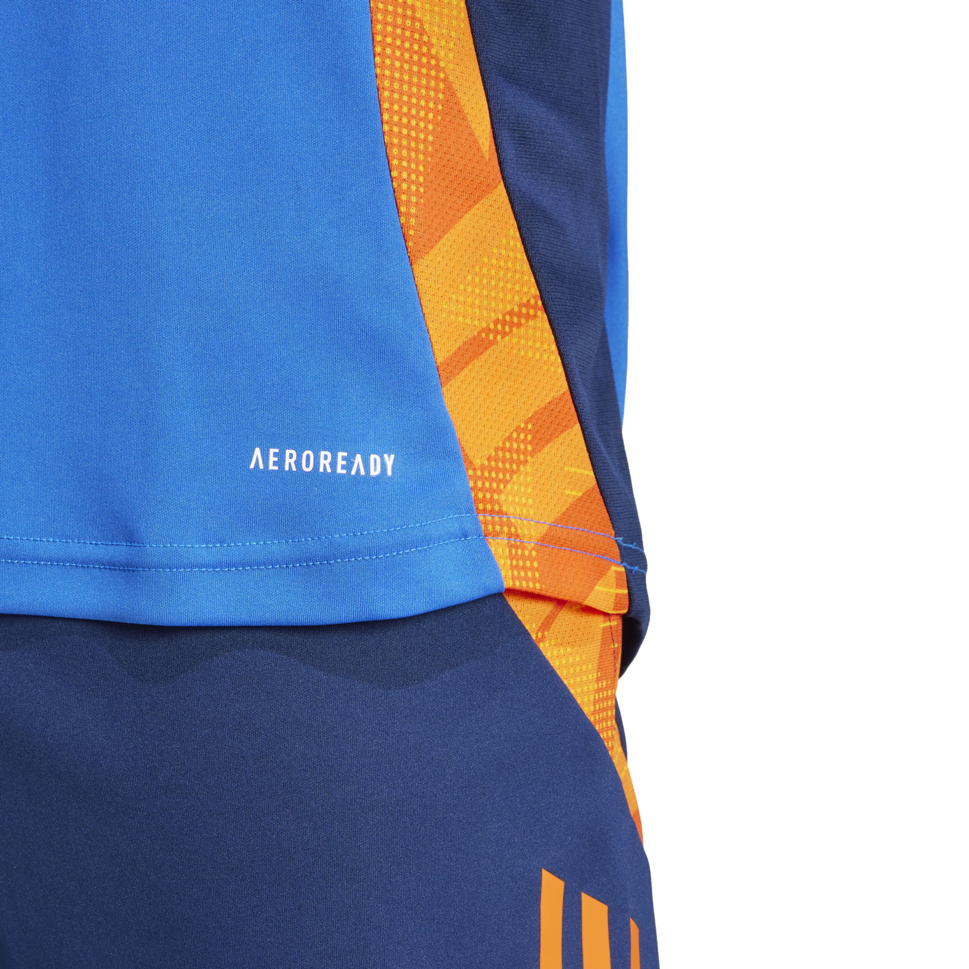 Adidas Juventus Trainingsshirt 2024-2025 Blauw Oranje Wit