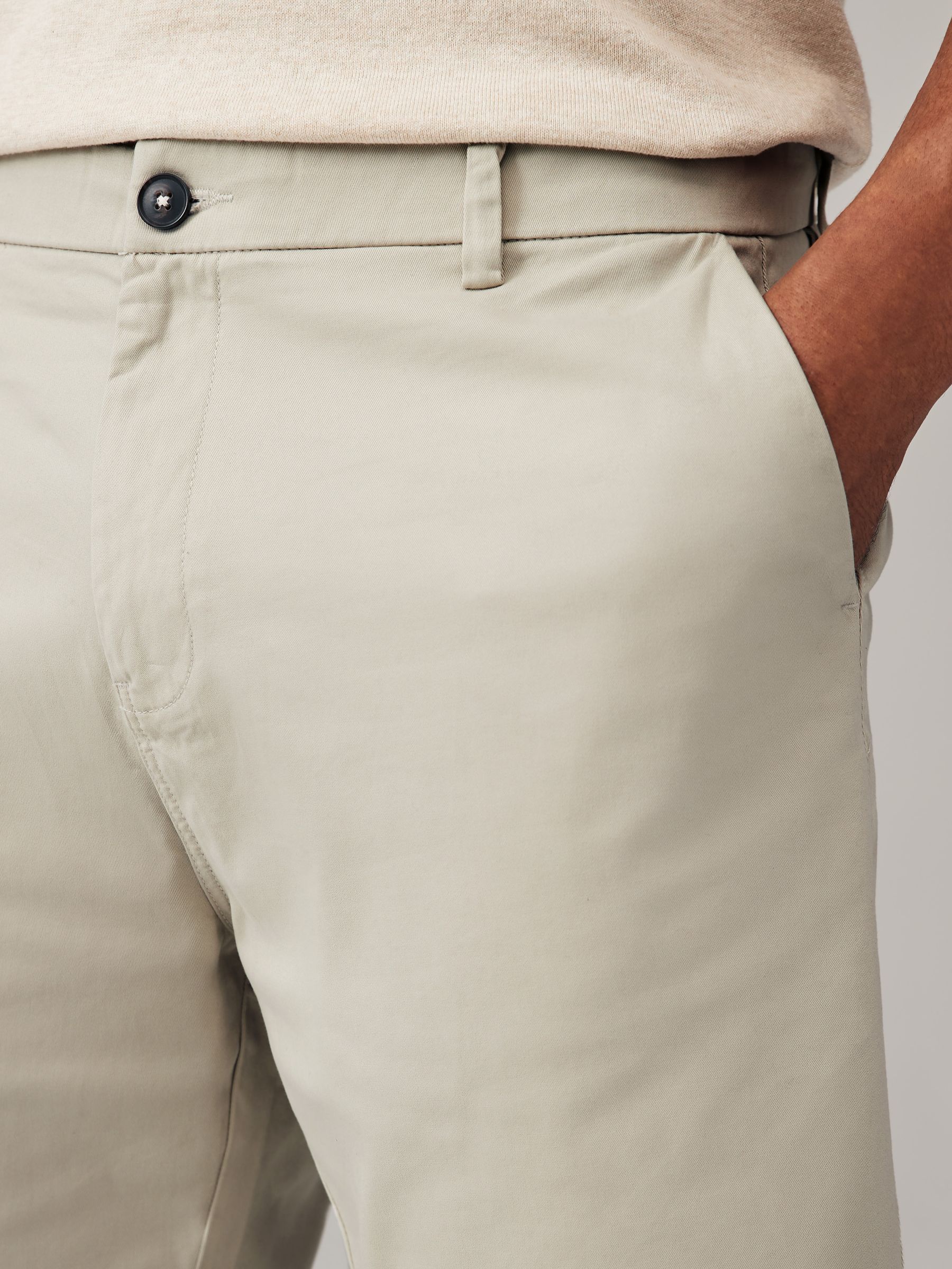 Pastelkleurig - Straight fit - Set van 4 chinoshorts met stretch