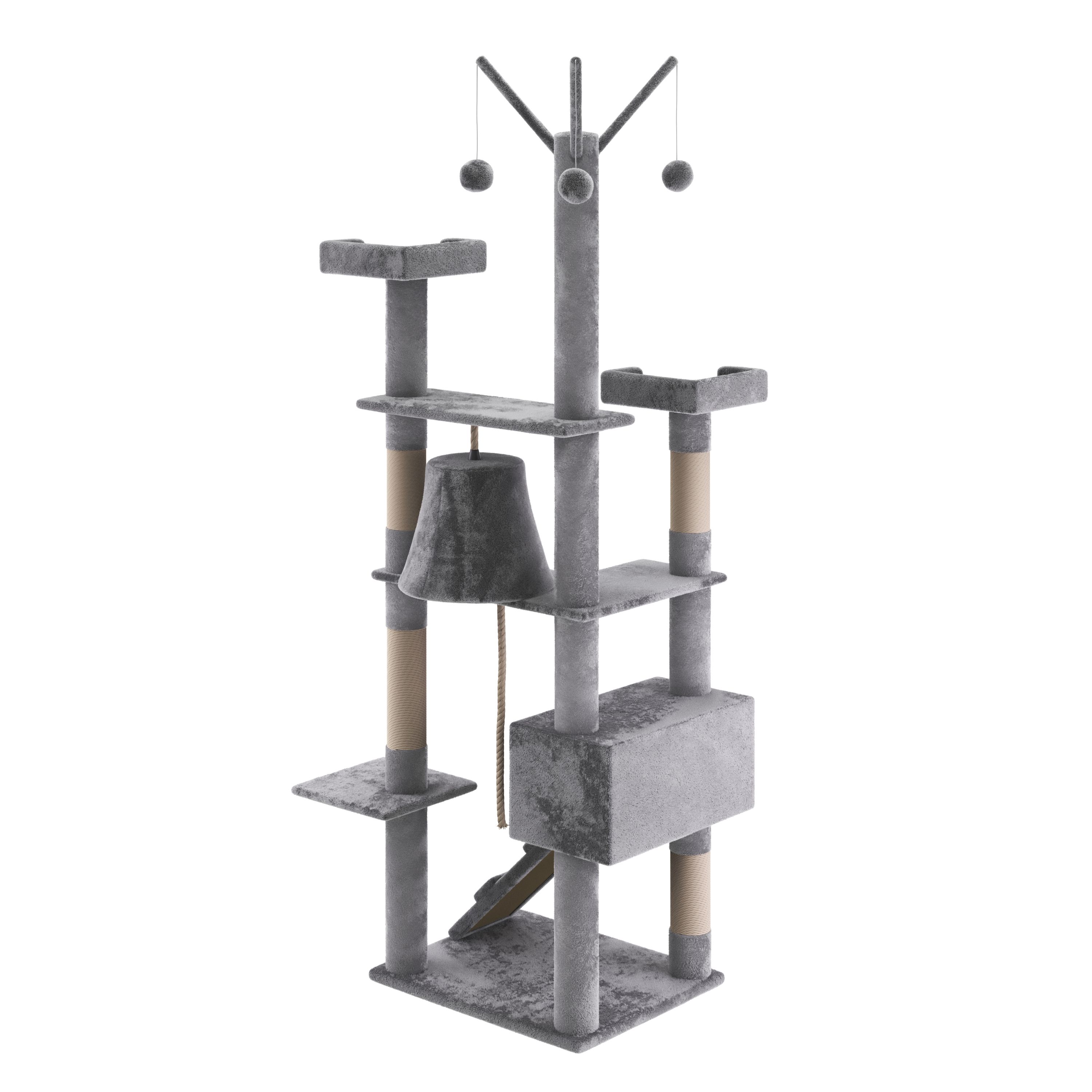 Katzenbaum MOLLY 210 cm grau