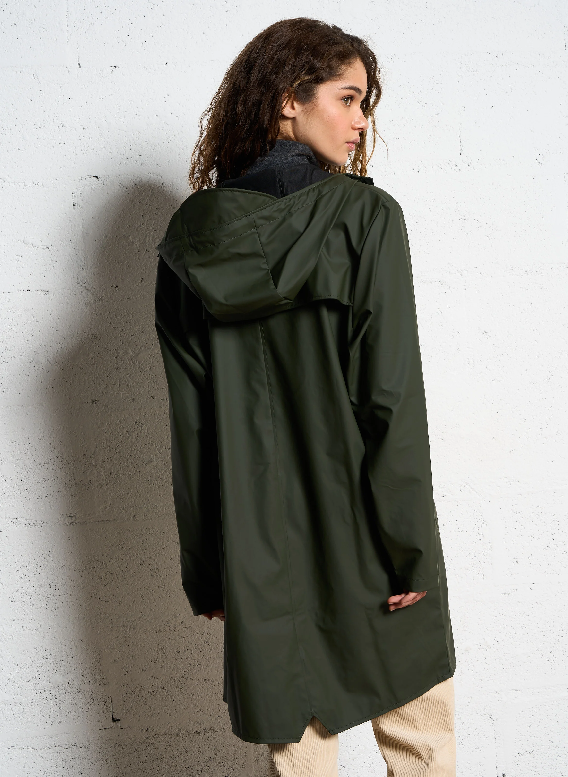 Coupe-vent imperméable à capuche | Kaki