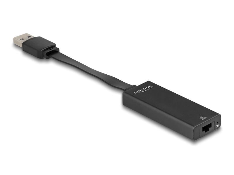 Delock Netzwerk-Adapter USB Typ-A – RJ45, 1 Gbps Delock USB Typ-A Adapter zu Gigabit LAN slim