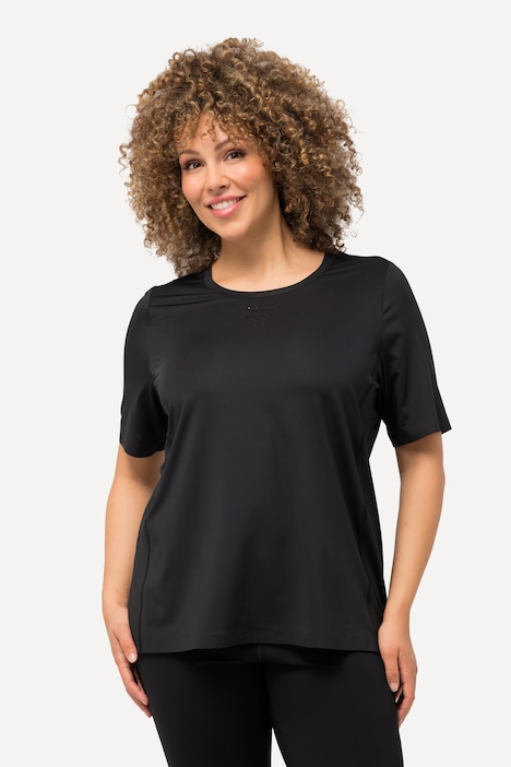 T-Shirt, schnelltrocknend, Rundhals, Halbarm, recycelt