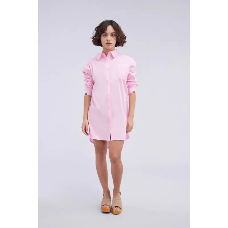KICK DRESS ROSE CHEMISE MANCHES LONGUES Polyester Femme