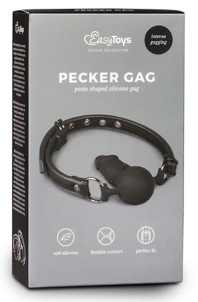 Easytoys Pecker Gag With Silicone Dong Gagball