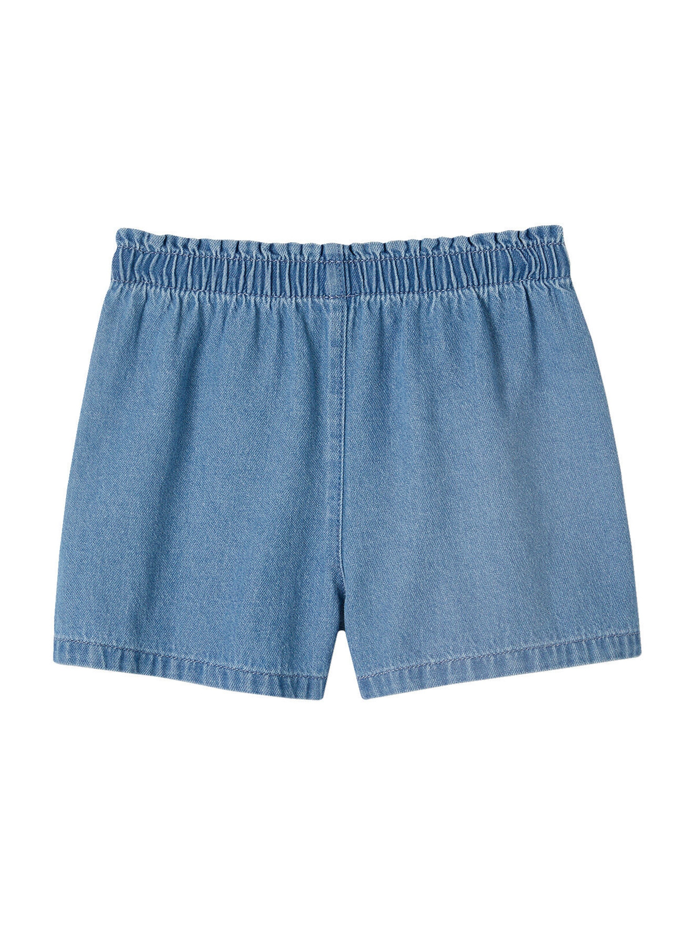 Vertbaudet Mädchen Jeansshorts mit Dehnbund blue stone