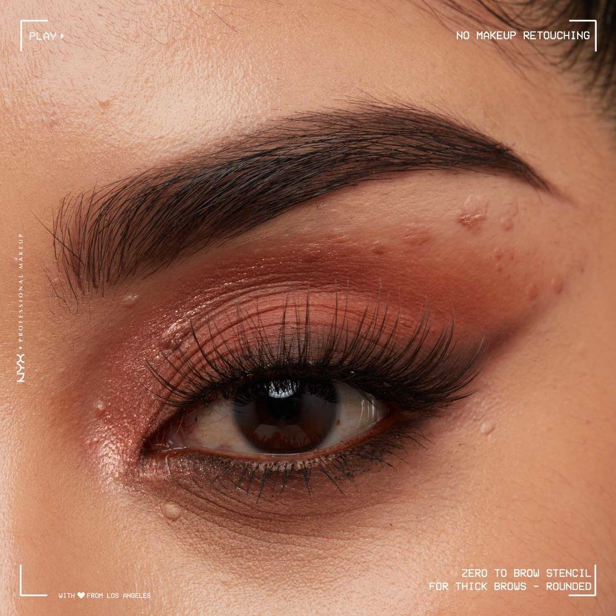 NYX Professional Makeup Zero To Brow Stencil For Thick Brows