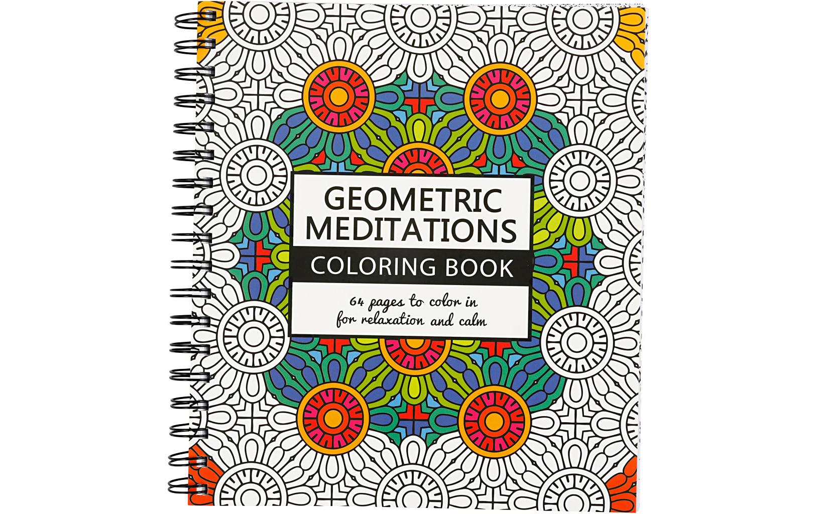 Malbuch Geometrische Meditation 19.5 x 23 cm, 64 SeitenAntistress-Malbuch