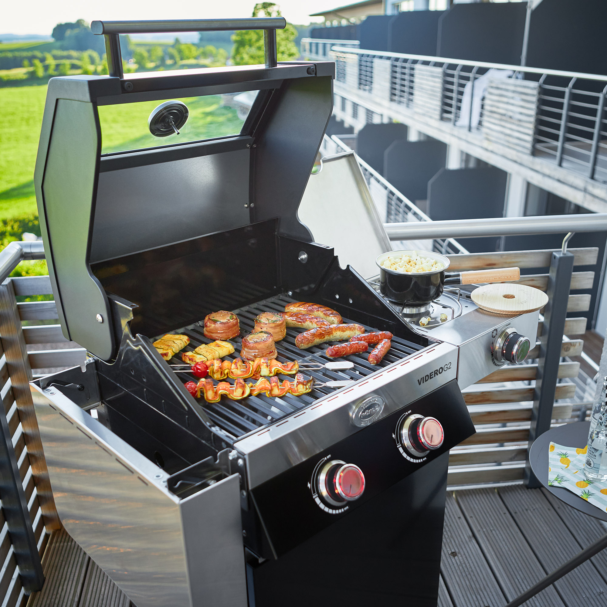 Gasgrill BBQ-Station VIDERO G2 schwarz 50 mbar