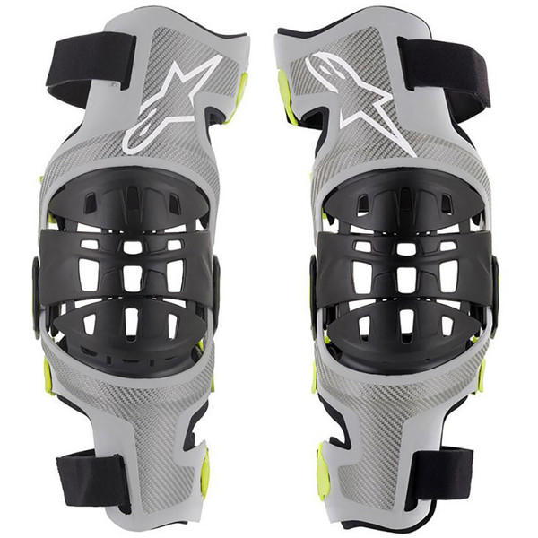 Alpinestars - Orthèse de genou Bionic-7 - Paire Gris / Jaune fluo