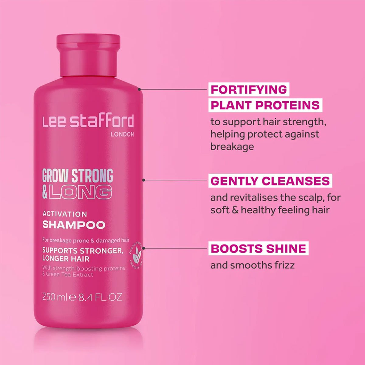 Lee Staffordgrow it longer shampoo (250 ml)