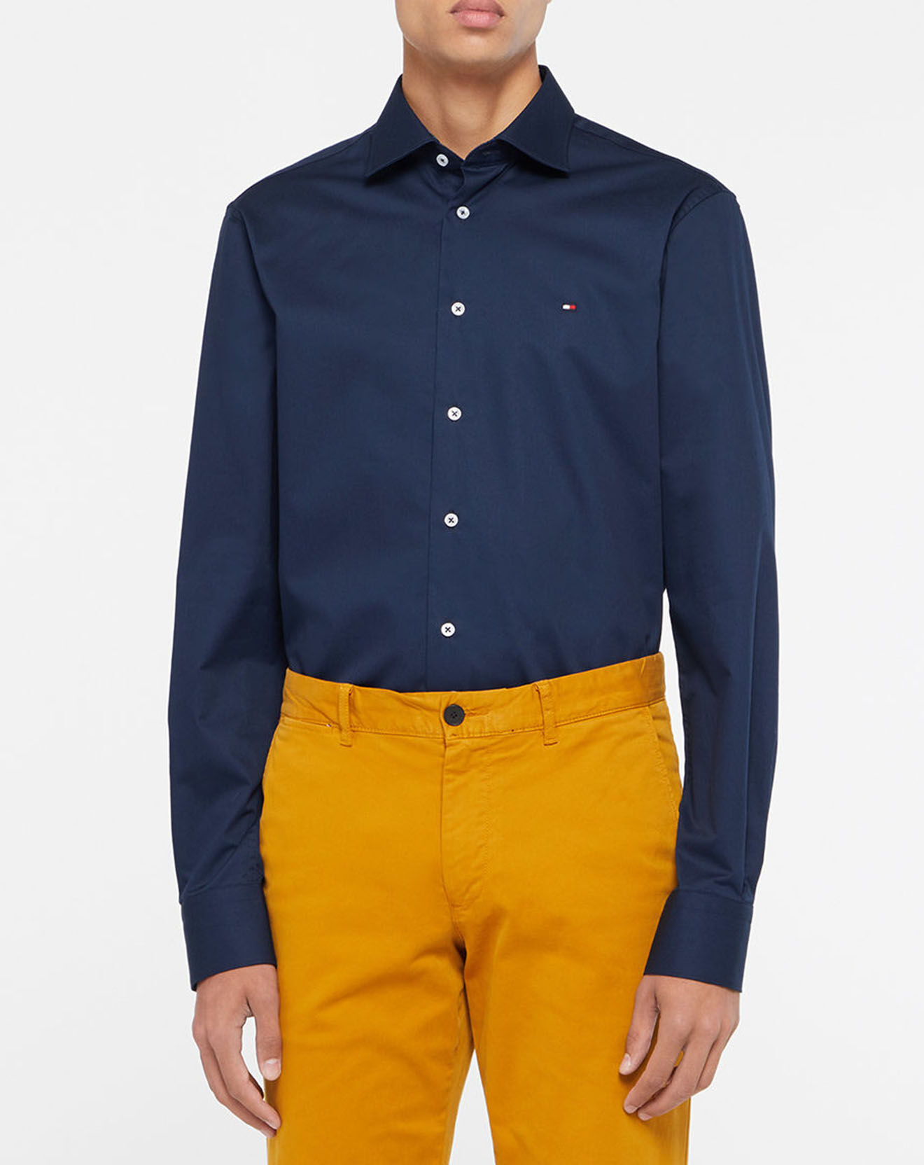 Tommy Hilfiger Chemise Regular en Twill bleu marine